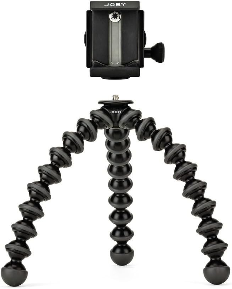JOBY Griptight Gorilla Pod Stand Pro Tripod for Any Smartphone with or without a Case, Black, (JB01390-BWW) image number 3