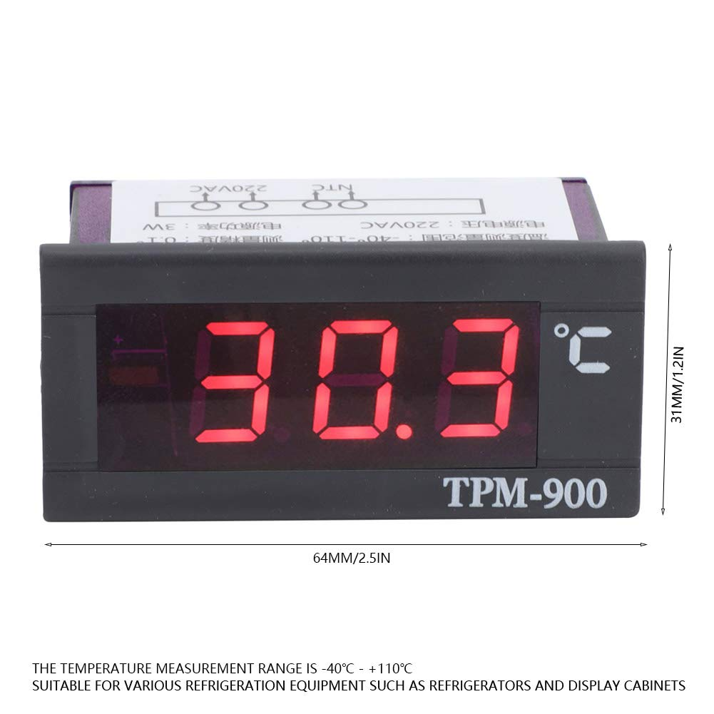 High Accuracy Mini LCD Digital Temperature Panel Meter Thermometer Temperature Indicator -40-110 High Precision Thermometer Patio, Lawn Gardenoutdoor Dcorthermometers Weat image number 6