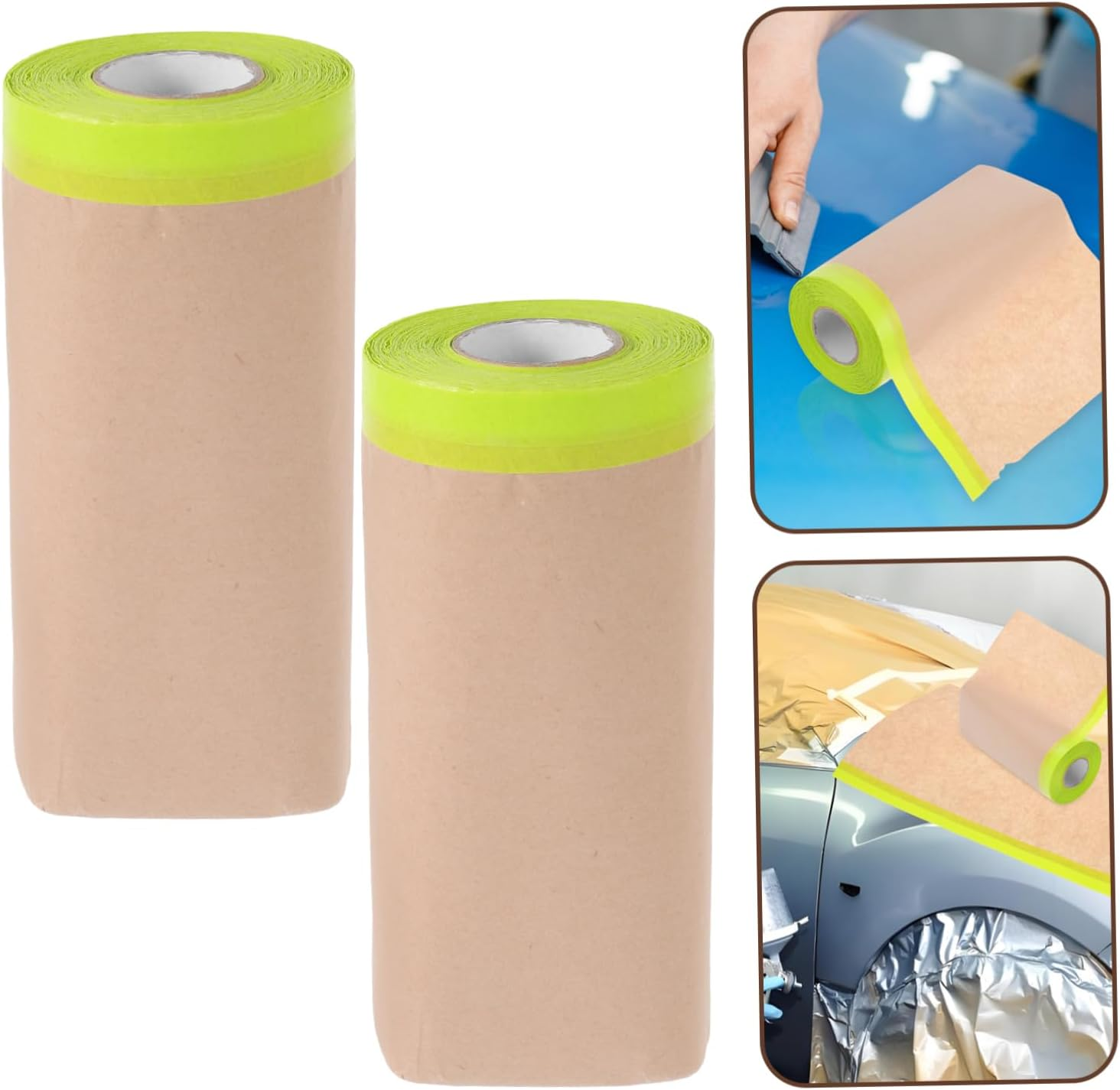 Tofficu 5Pcs Masking Paper for Artists Spray Painters Car Wrapping Adhesive Paint Paper Tape for Tracing Cutting Template Making image number 1