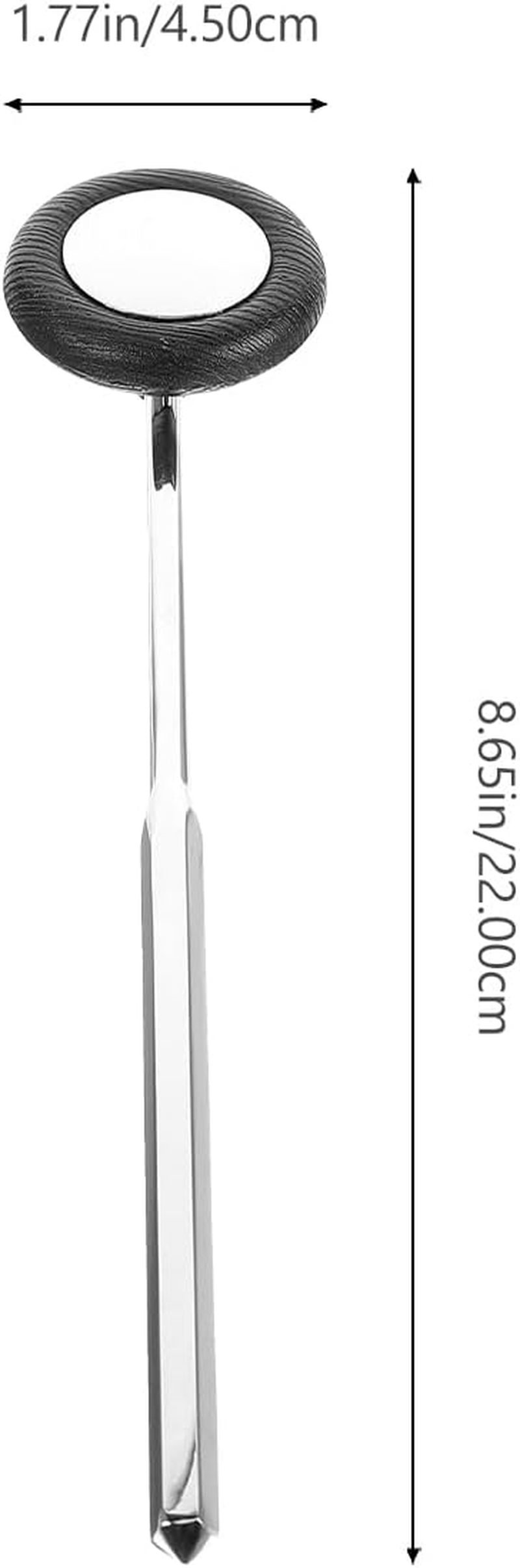 Beavorty Neurological Reflex Hammer - round Shaped Medical Hammer for Diagnostic Testing Multi-Functional Percussion Tool for and Medical Students Black