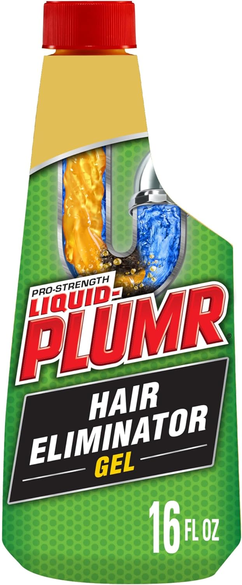 Liquid-Plumr Pro-Strength Drain Clog Destroyer plus Hair Clog Eliminator, Safe on All Pipes, 473Ml