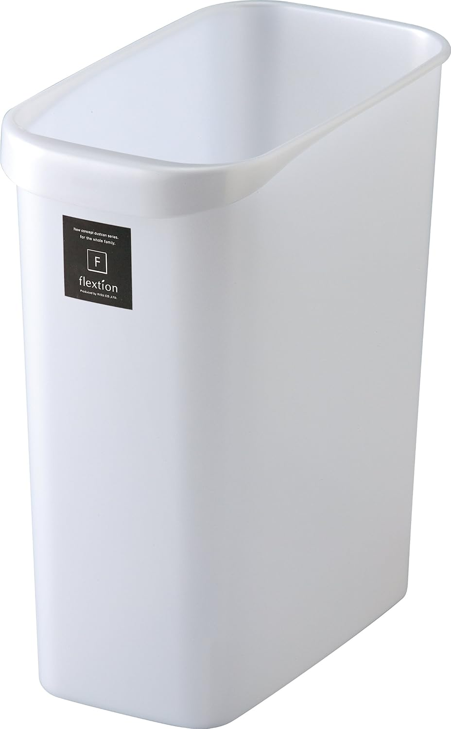 Squirrel Wastebasket Friction Square Pearl Chocolat Trash Can 18L Made in Japan