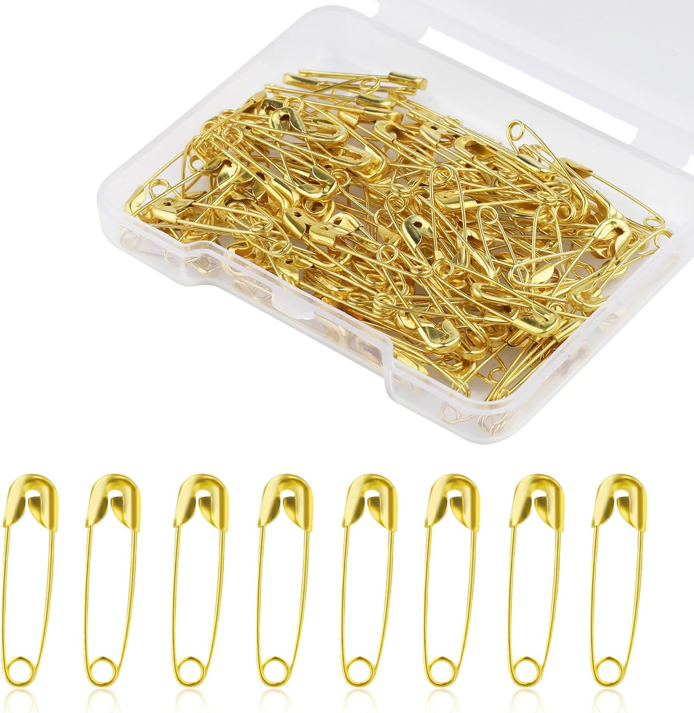 250Pcs Safety Pins, 1.1In/28Mm Mini Sewing Safety Pins Small Metal Nickel Plated Steel Safety Pins for Clothing Sewing Handicrafts Jewelry Making (Black)