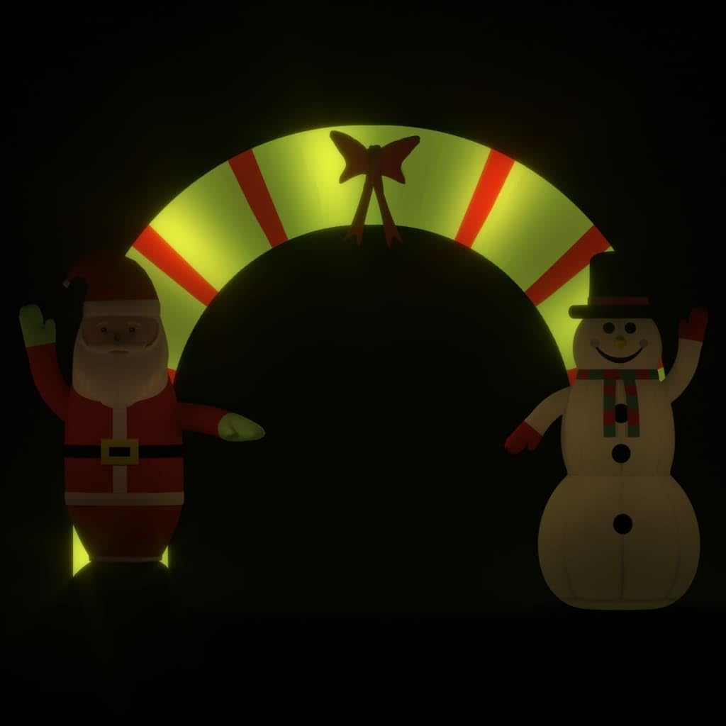 Christmas Inflatable Santa Snowman Arch Gate LED 270 Cm Holiday Decor Outdoor image number 6