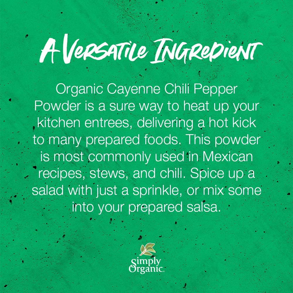 Simply Organic Cayenne Pepper Large Glass, 71G image number 2