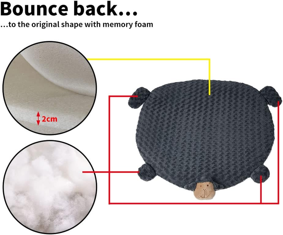 Pawz Calming Squeaky Cushion Mat for Dog, Large, Charcoal image number 2