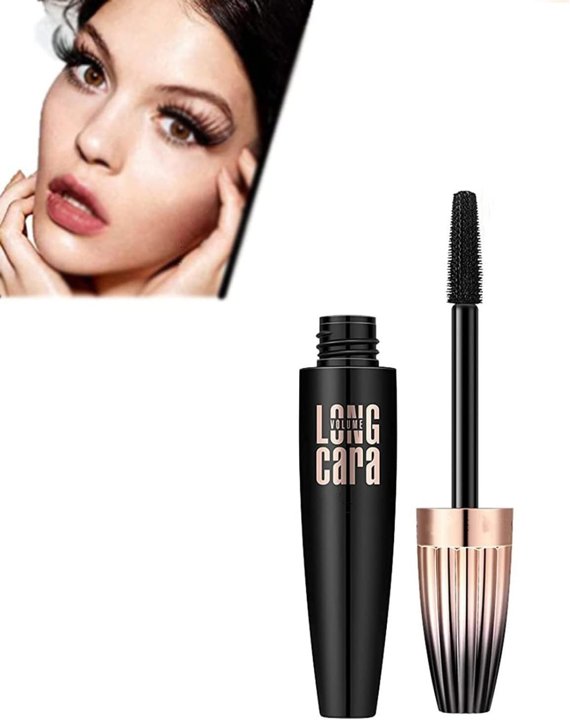 My Amazing Lashes 4D Volume & Length Silk Fiber Mascara - Long-Lasting, No Smudge, Build Voluminous Eyelashes - Smudge Proof & Lengthen (Black, 1PC) image number 1