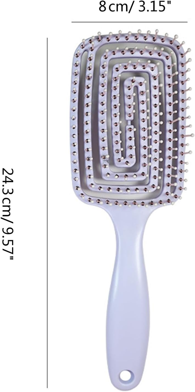 ASHLUYAK Professional anti Static Hair Brush Curved Women Scalp Massage Comb for Salon Hairdresser Styling Tools Detangling Hair Brush image number 3