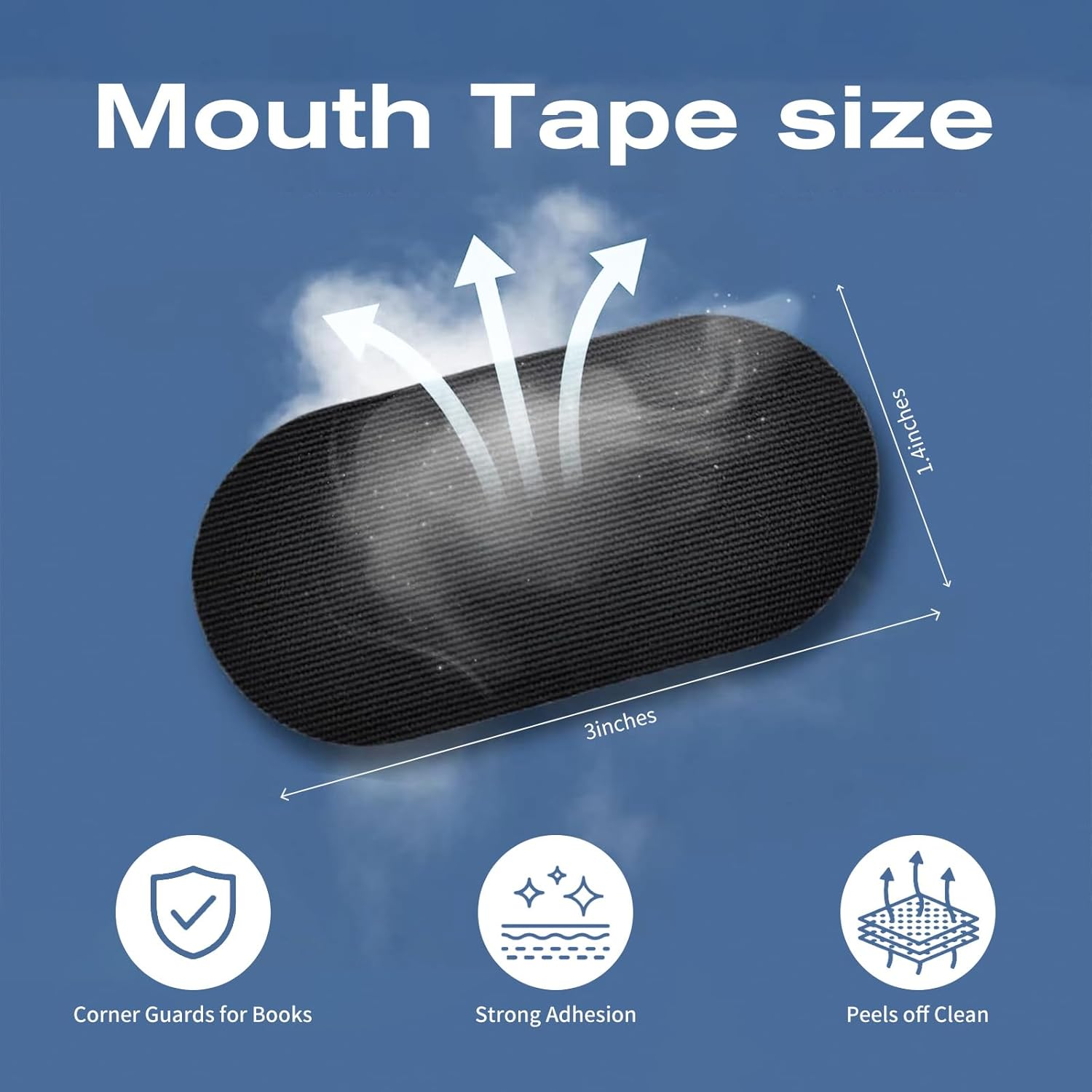 Mouth Tape for Sleeping-40 Pack , anti Snoring Sleep Tape, Extra Strength Nasal Strips, Breathability&Adhesion, Comfortable Adhesive for Sleep and Gentle Skin Tape, Reduce Snoring Solution Sleep Strips image number 3