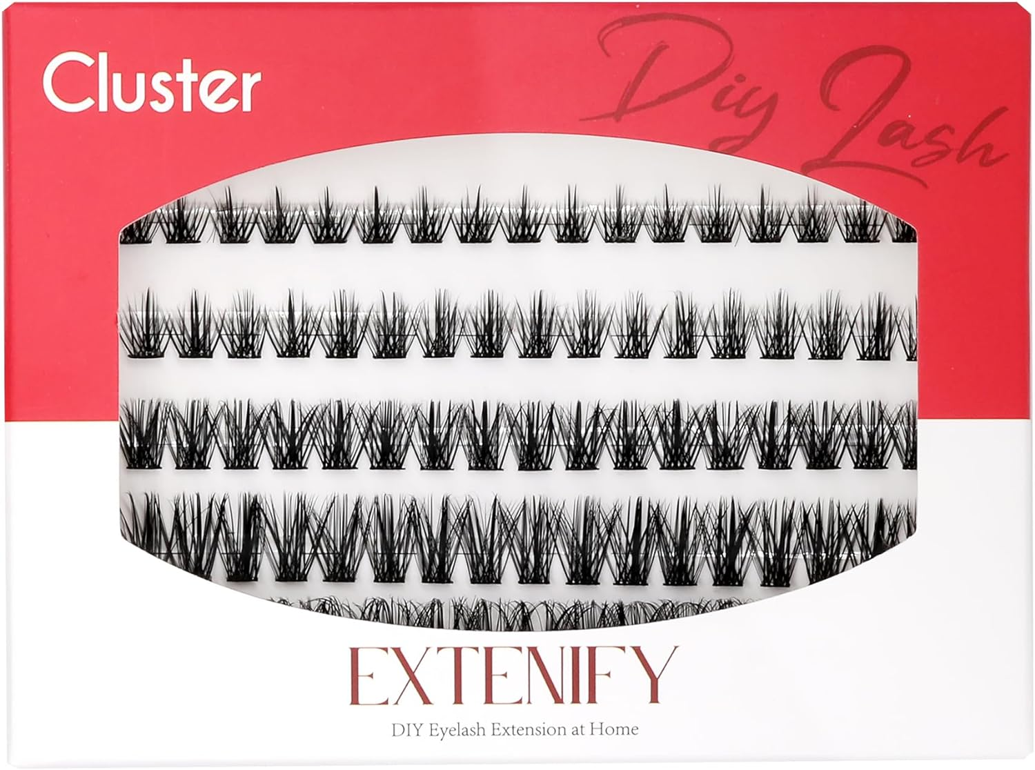 Lash Extension Kit 60Pcs DIY Lash Clusters 9-16Mm Mix Individual Lashes Kit D Curl Eyelash Clusters Kit for Beginners DIY at Home(Ind#D14) image number 4