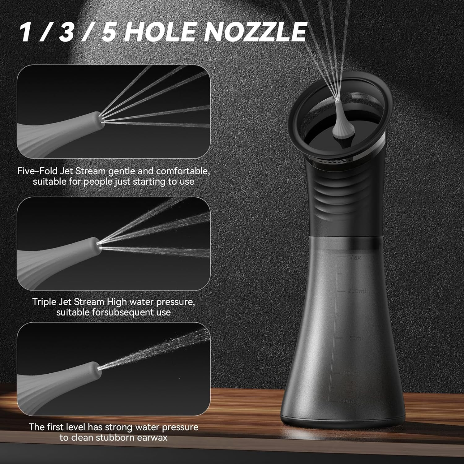 SIMTWO Upgraded Ear Wax Removal, Ear Wax Cleaner Kit with 2-In1 Wastewater Recovery Tank, Electronic Earwax Removal Tools, 3 Pressure Modes, 12 Tips, IPX7 Waterproof image number 2