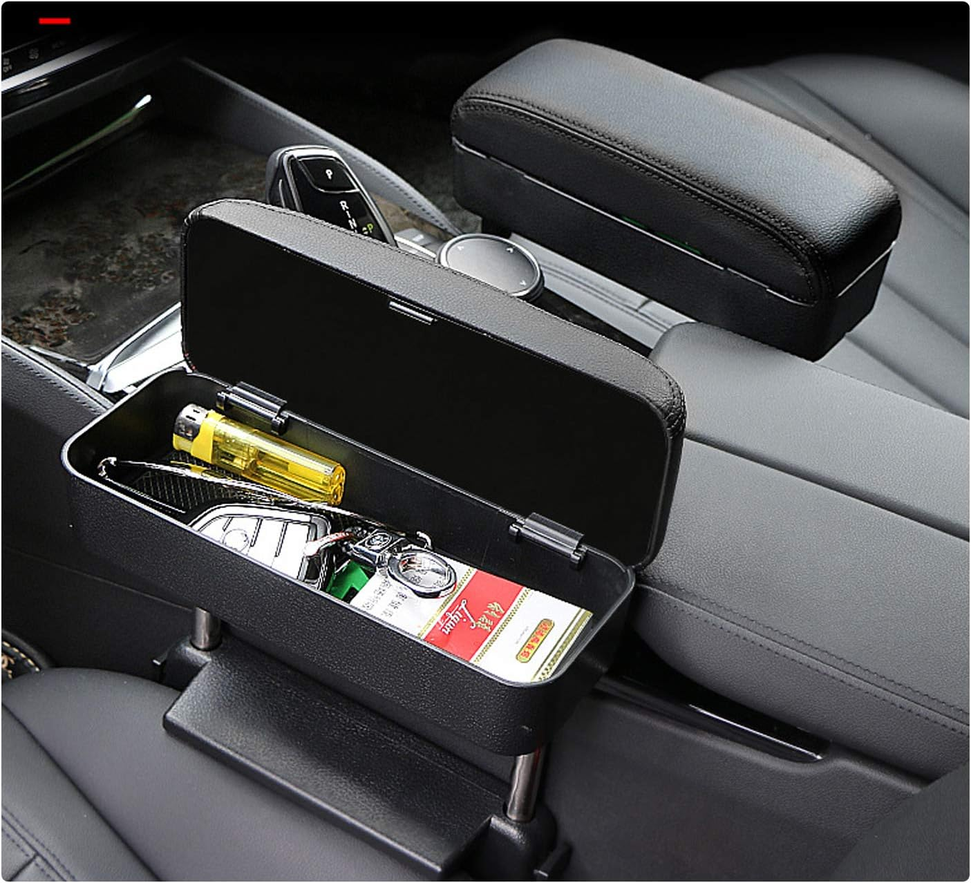 R RUIYA Armrest Box Protector for Universal Auto Car Center Console Armrest Extender General Motors Elbow & Forearm Wrist Rest Support Adjustable Height Comfort Pads (With Black Line) image number 5