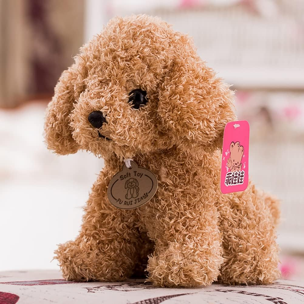 Mersuii Teddy Dog Poodle Plush Toy, Dog Plush Doll, 25Cm