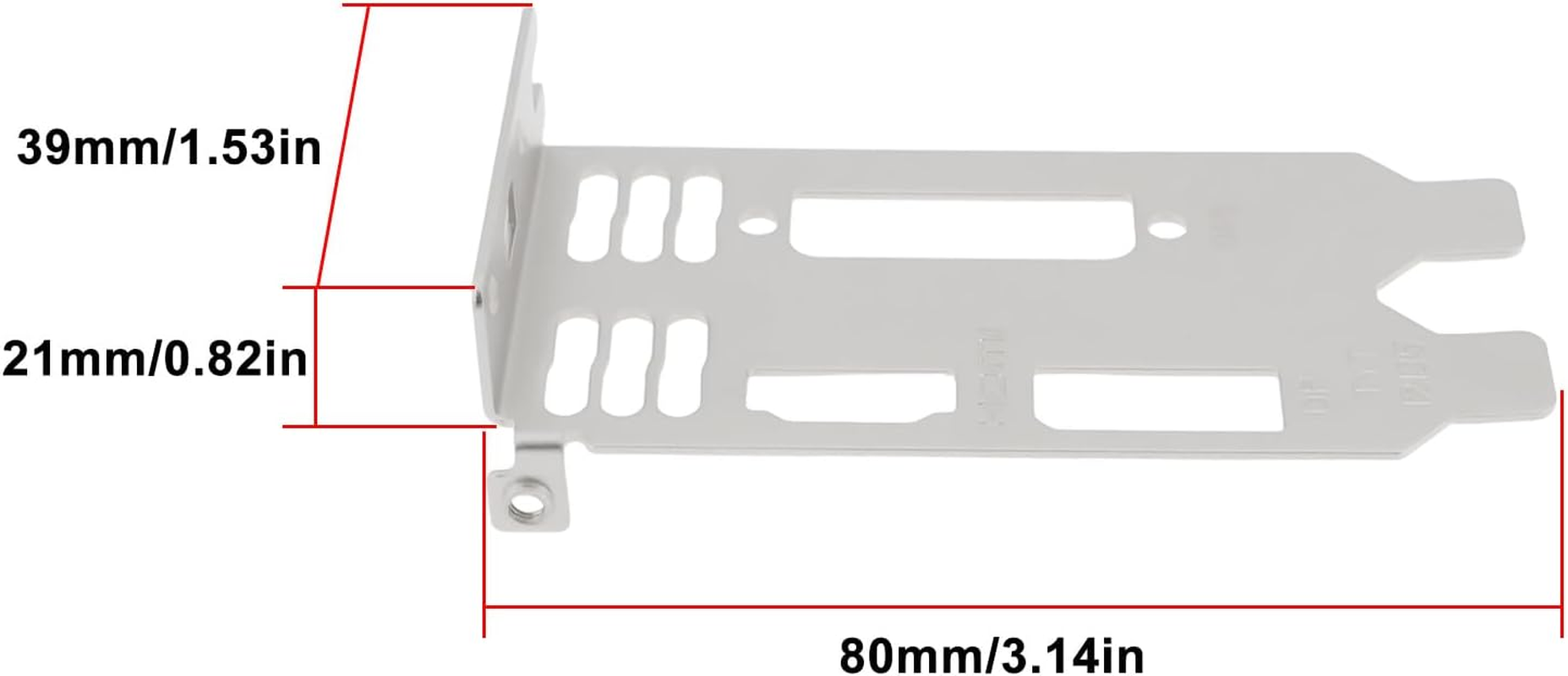 Create Idea Low Profile Bracket Compatible with MSI GTX1050 LP Compatible with Gtx1050Ti LP Graphics Video Card image number 6