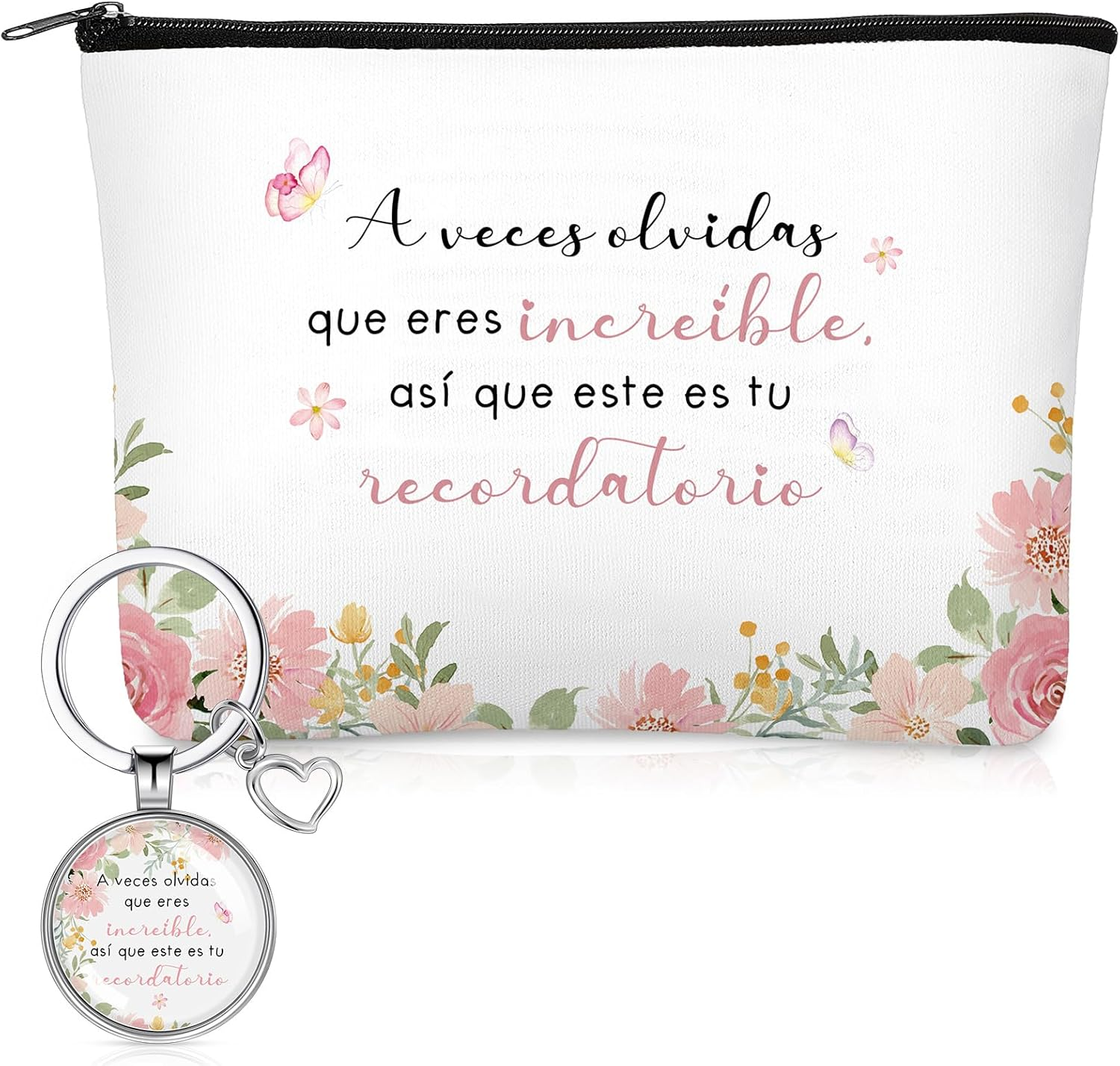 Xuniea Inspirational Gifts for Women Cosmetic Bags Inspirational Keychain image number 1
