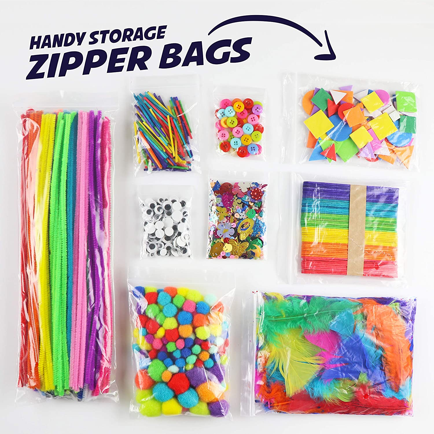 Carl & Kay Supply Co. Arts & Crafts Supplies for Kids Crafts - Kids Craft Supplies & Materials - Kids Art Supplies for Kids- Arts and Crafts Kit for Kids Craft Kits - Toddler Crafts for Kids Craft Set image number 4