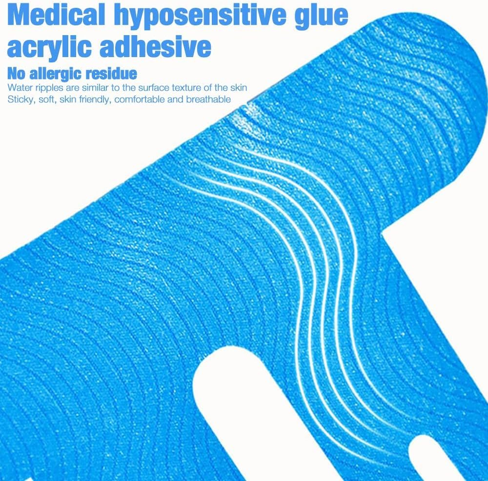 Precut Kinesiology Tape for Knees, 10 Pcs Knee Support & Stability Skin-Friendly Waterproof Physio Kinesiotapes, Knee Pain Relief Athletic Tape, Elastic Breathable Hypoallergenic Latex-Free Sport Tape image number 6