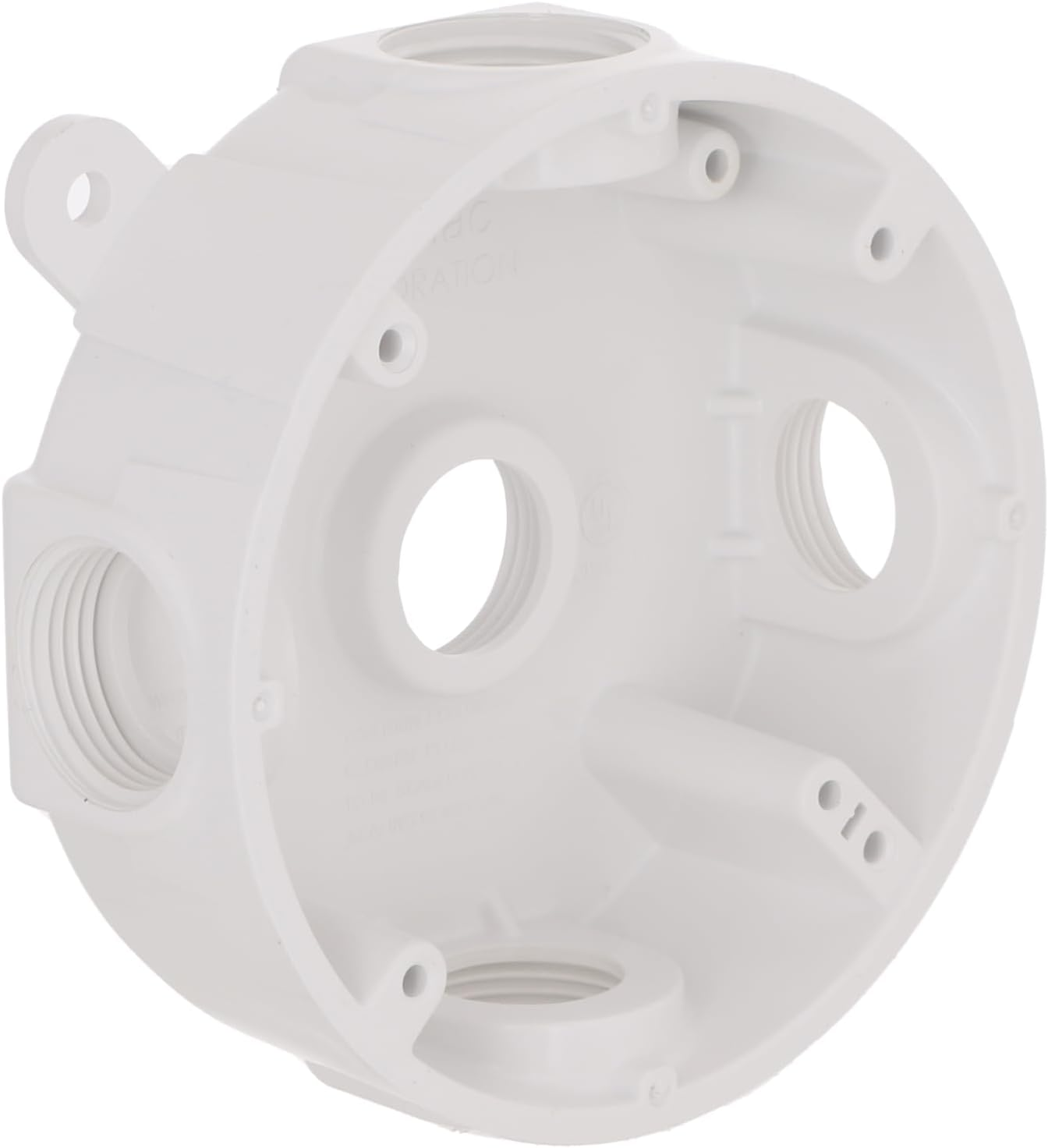 Hubbell-Bell PRB57550WH Weatherproof Box with round 1/2-Inch or 3/4-Inch Outlets, White image number 3