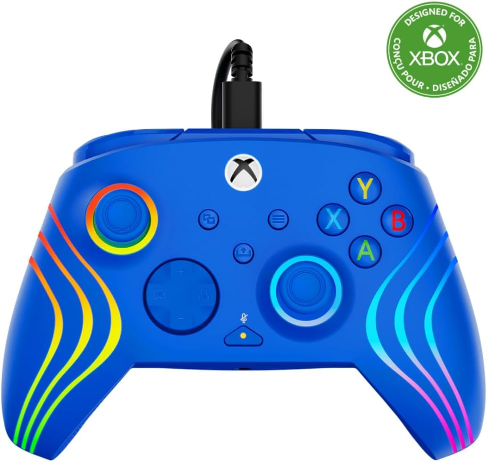 TB XB Afterglow Wave Wired Controller for Xbox + Hair Purple