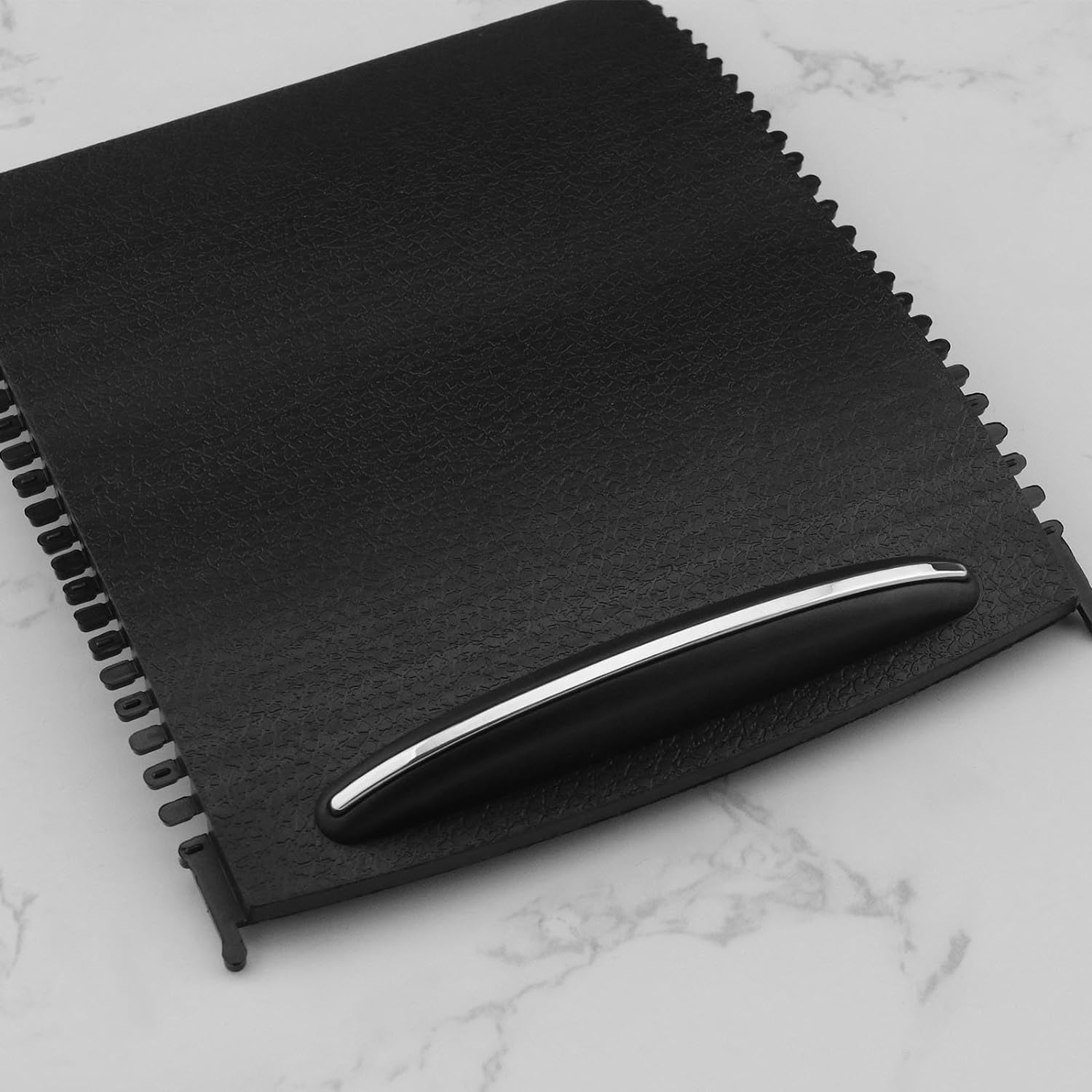 Ecsing Center Console Roller Blind Cover Compatible with C-Class W203 2000-2007 A2036800123 Cup Holder Roller Zipper Center Console Sliding Shutters Black