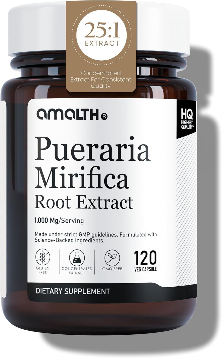 Amalth Pueraria Mirifica Extract 10000Mg Strength-90 Veg Capsules Supports Women Wellness Naturally image number 2
