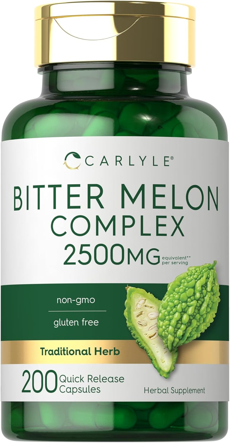 Bitter Melon Capsules | 1000Mg | 200 Count | Non-Gmo & Gluten Free Extract | Complex Supplement | by Carlyle image number 5