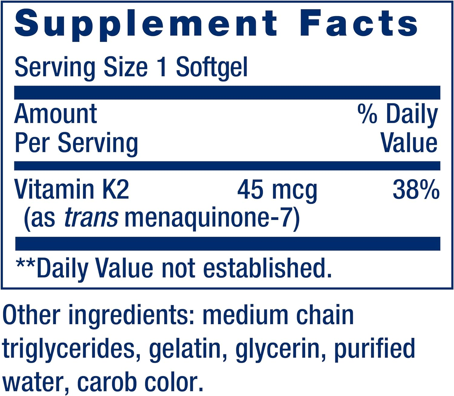 Life Extension Low-Dose Vitamin K2, 90 Softgels image number 5