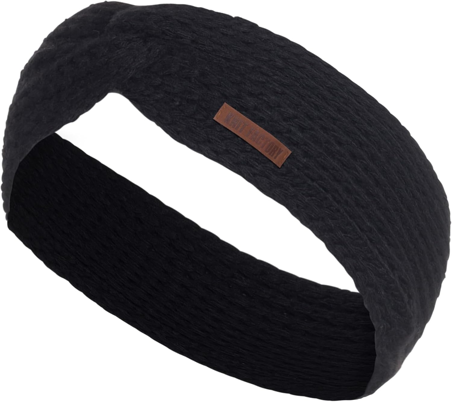 Knit Factory - Joy Headband - Knitted Women'S Headband - Ear Warmers with Wool - High Quality - Nude