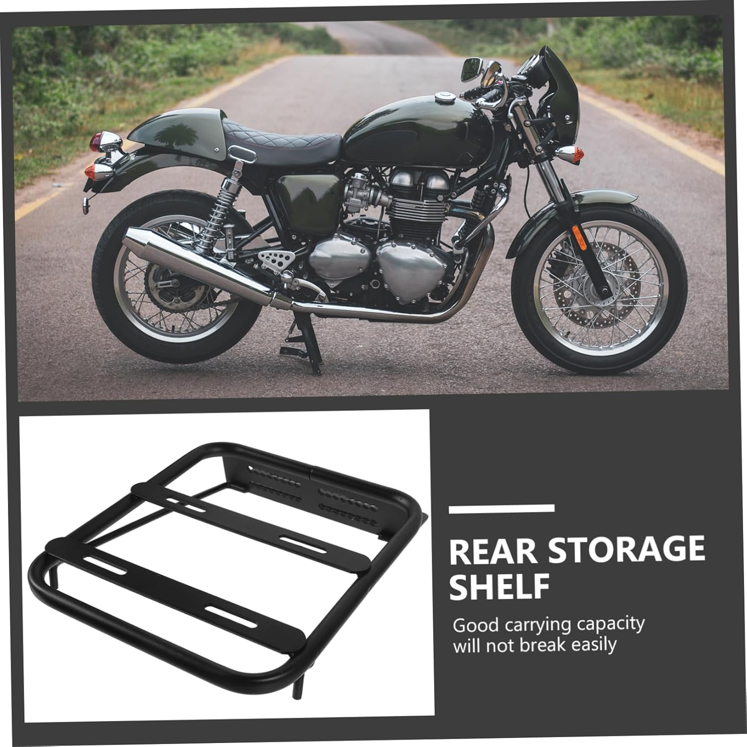 BESPORTBLE Motorbike Tail Holder Aluminum Alloy Electric Car Trunk Bracket Luggage Rack image number 3