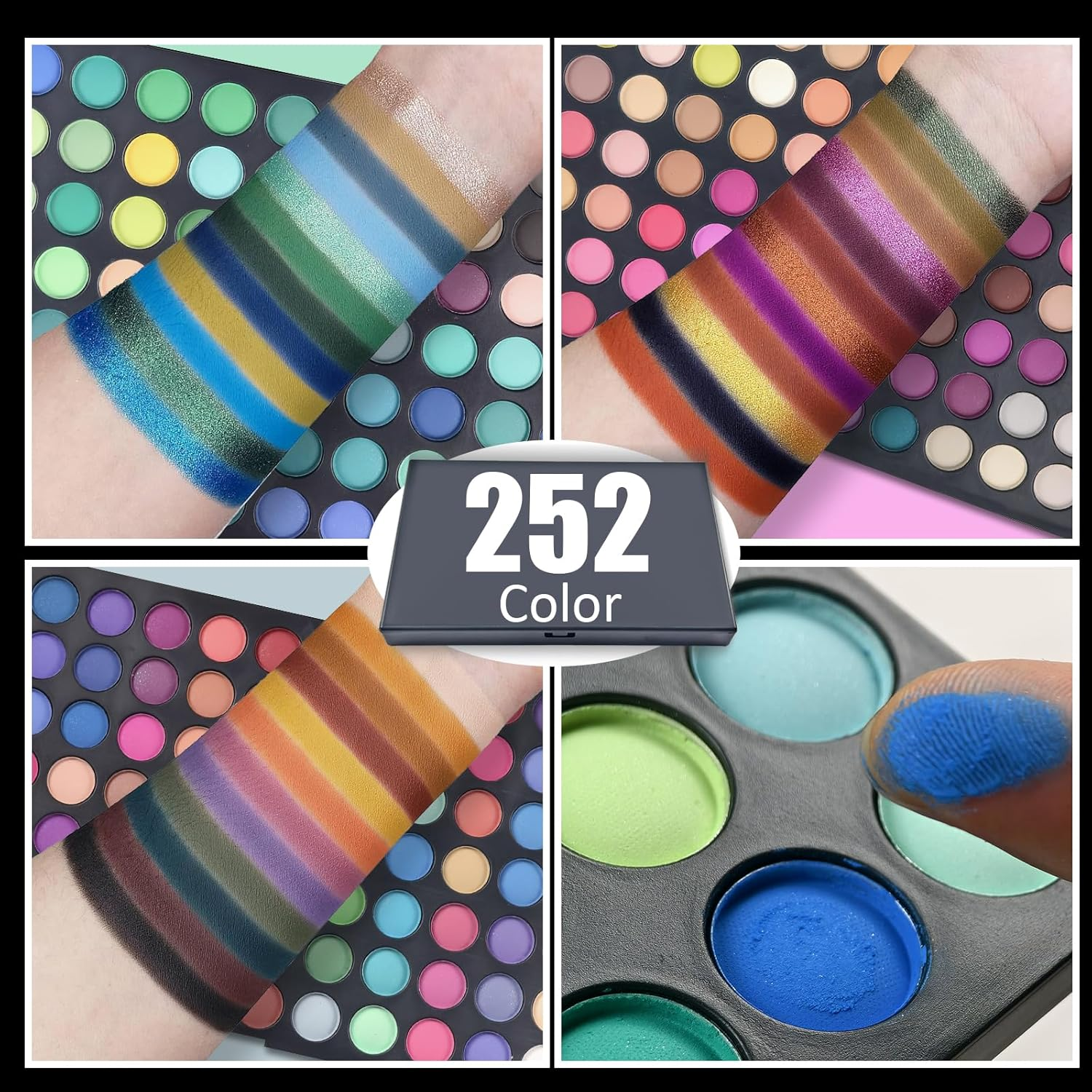 Pure Vie Professional 252 Colors Eyeshadow Palette Makeup Contouring Kit - Ideal for Professional as Well as Personal Use image number 2