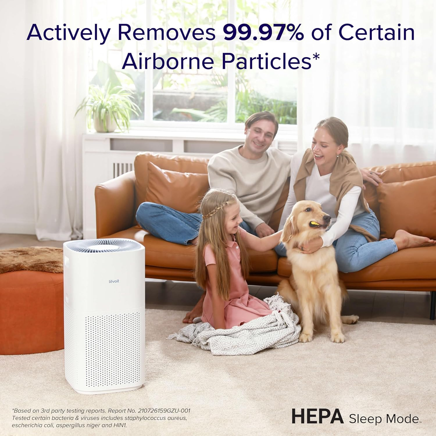 LEVOIT Smart Air Purifiers for Home Large Room, Covers up to 1588 Sq. Ft, APP Control and PM2.5 Display, H13 HEPA Filter Removes 99.97% of Particles, Allergies, Dust, Smoke, Alexa Control, White, XL image number 4