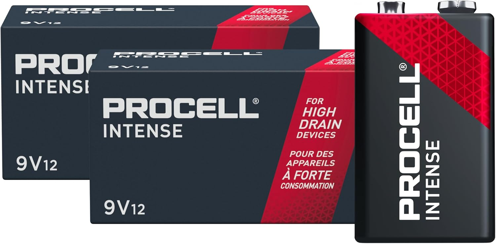 Procell Intense Power Alkaline 9V 24 Batteries image number 2