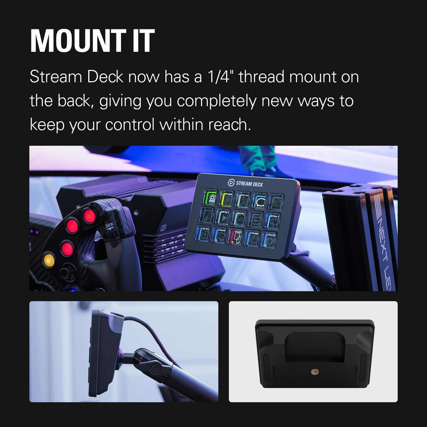 Elgato Stream Deck Scissor Keys&mdash;Workflow Controller with Customisable Macro Keys for OBS, Twitch, Discord, Teams, Photoshop, and More&mdash;Windows 10, Macos 13 or Later image number 3