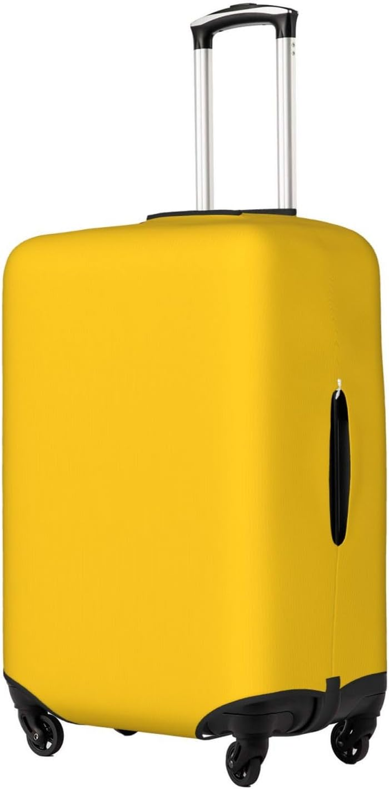 FJWSLCH Milk Duck Yellow Luggage Cover for Suitcase TSA Approved Elastic Suitcase Cover Anti-Scratch Travel Luggage Protector Cover Washable Trolley Case Cover Fit 18-32 Inch Luggage, Black, Small image number 1