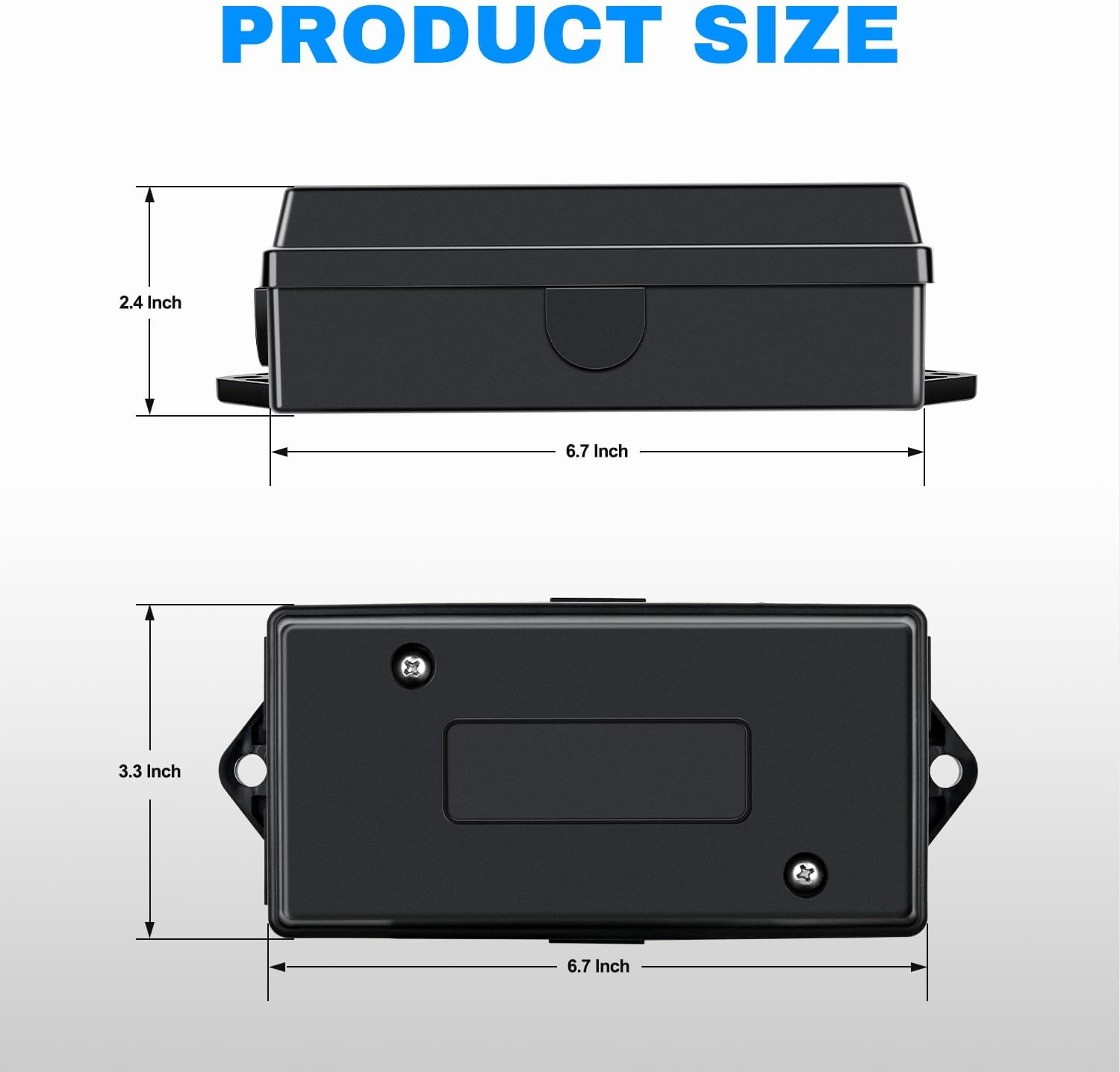 Nilight - 50048R 7 Way Electrical Trailer Junction Box 7 Gang Trailer Wire Connector Junction Box Weatherproof for Rewiring Camper RV Caravans Boat 7 Pole Cable Connection Box