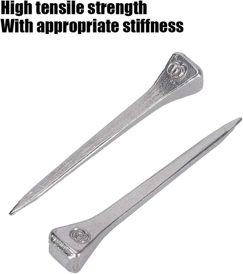 Tnfeeon 250Pcs Horseshoe Nails Pack Stained Glass Making Nails E3 Size 1.7 Inch Partner for Assembling Projects by Securing Lead or Glass image number 2