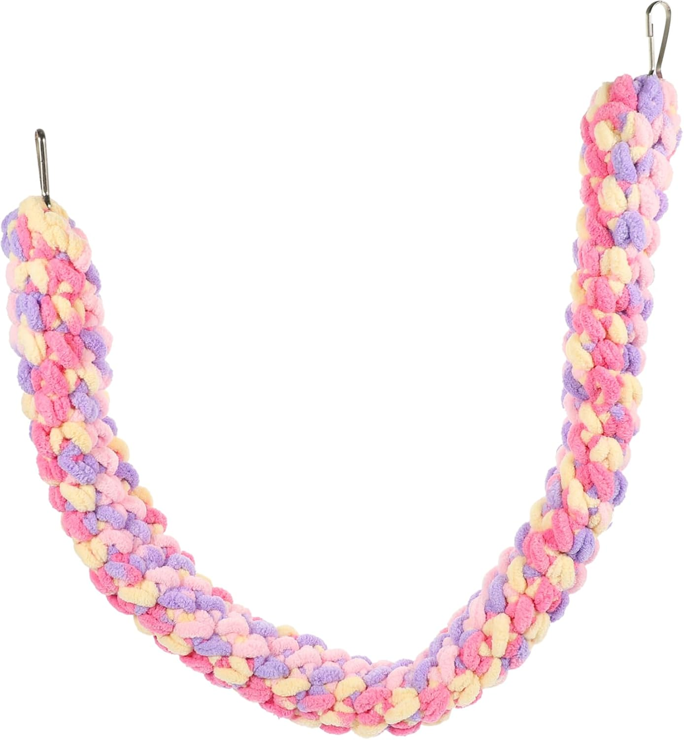 Climbing Hamster Toy and Hanging Rat Accessory, Wear-Resistant Woven Rope with Colorful Design for Sugar Gliders, Guinea Pigs, and Small Pets in Cage Play and Chewing Activities image number 1