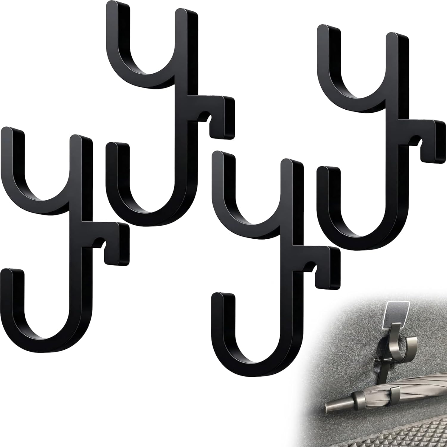 Car Boot Umbrella Holder,Umbrella Hooks for Car Boot,C-Ar Um-Brella Hook,Auto Back Seat Hanger Holder,Auto Trunk Um-Brella Hangers for C-Ar Back Se-At, Visor, Truck, Boat, Stroller, Wheelchair image number 1