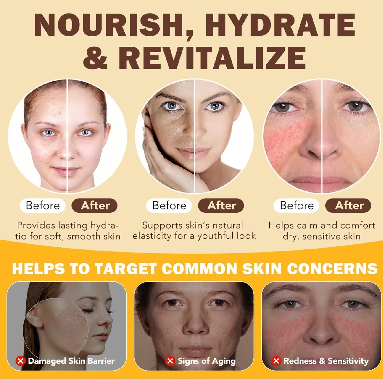 Grass-Fed Beef Tallow & Raw Honey Balm - Whipped Face & Body Moisturizer for Dry Skin - Natural Nourishing Cream with Beeswax for Men & Women - 100G image number 3