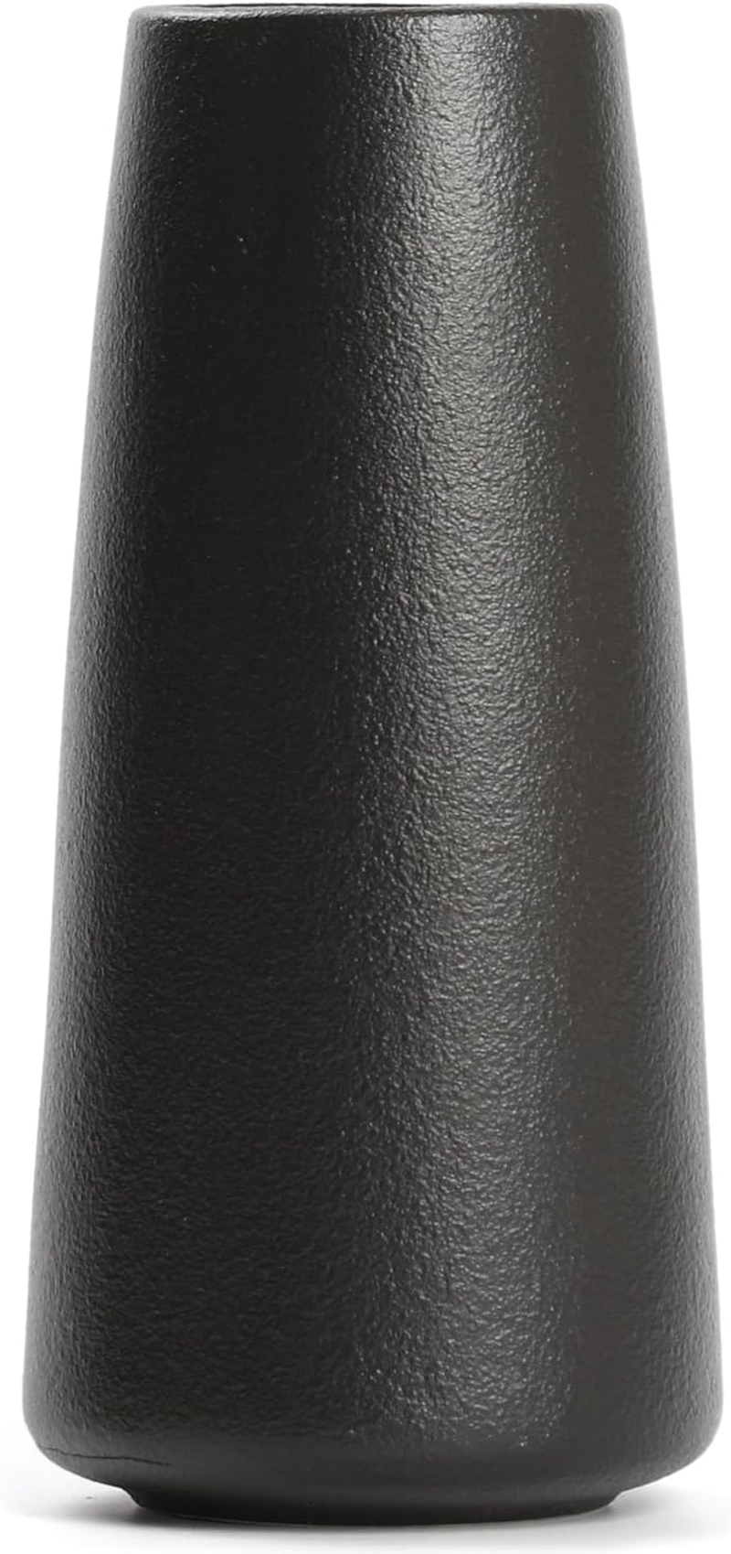 HUBUISH Ceramic Vase - Flower Vase Minimalism Style for Modern Table Shelf Home Decor, Fit for Fireplace Bedroom Kitchen Living Room Centerpieces Office Desk (Solid Black, Super Big) image number 2