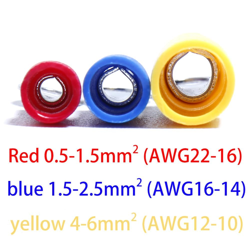 Aikoolwer Wire Crimp Connectors Crimping Pliers Crimper Kit AWG 22-10 Insulated Butt Spade Fork Ring Terminals Ratcheting Tool Automotive Electrical image number 1