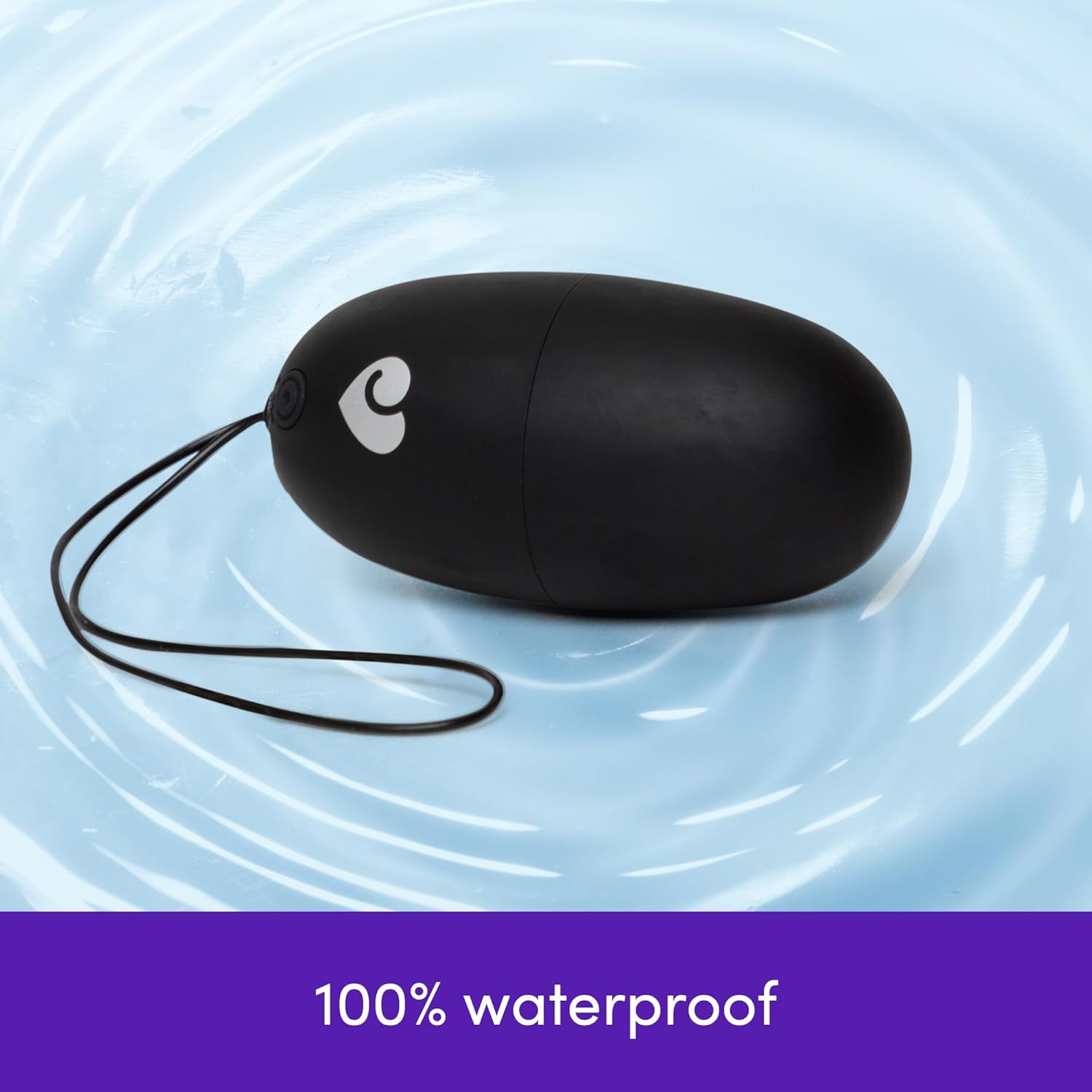 Lovehoney Secret Agent Remote Control Vibrator for G-Spot - Vibrating Love Egg Sex Toy for Women and Couples - 10 Vibration Modes - Rechargeable Wearable Adult Sex Toy for Couples - Black image number 2