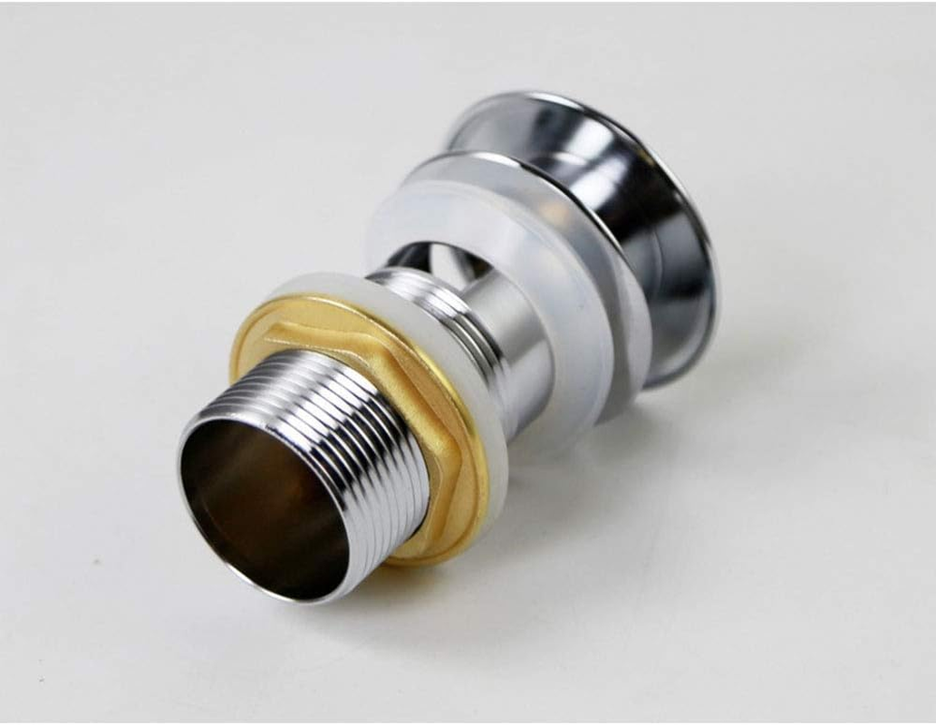 Pop up Sink Plug Slotted Black Click Clack Basin Waste Plug with Overflow for Bathroom Bathtub image number 4