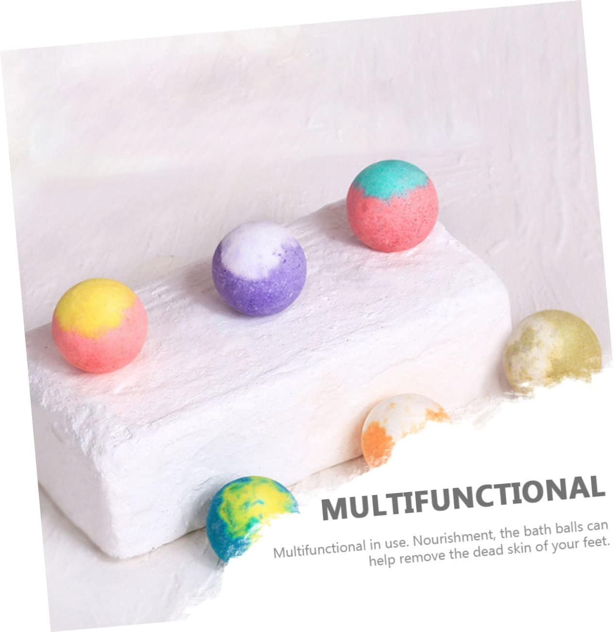 NOLITOY 6Pcs Essential Oil Balls Bathing Salt Balls for Foot Soak Household Use image number 3