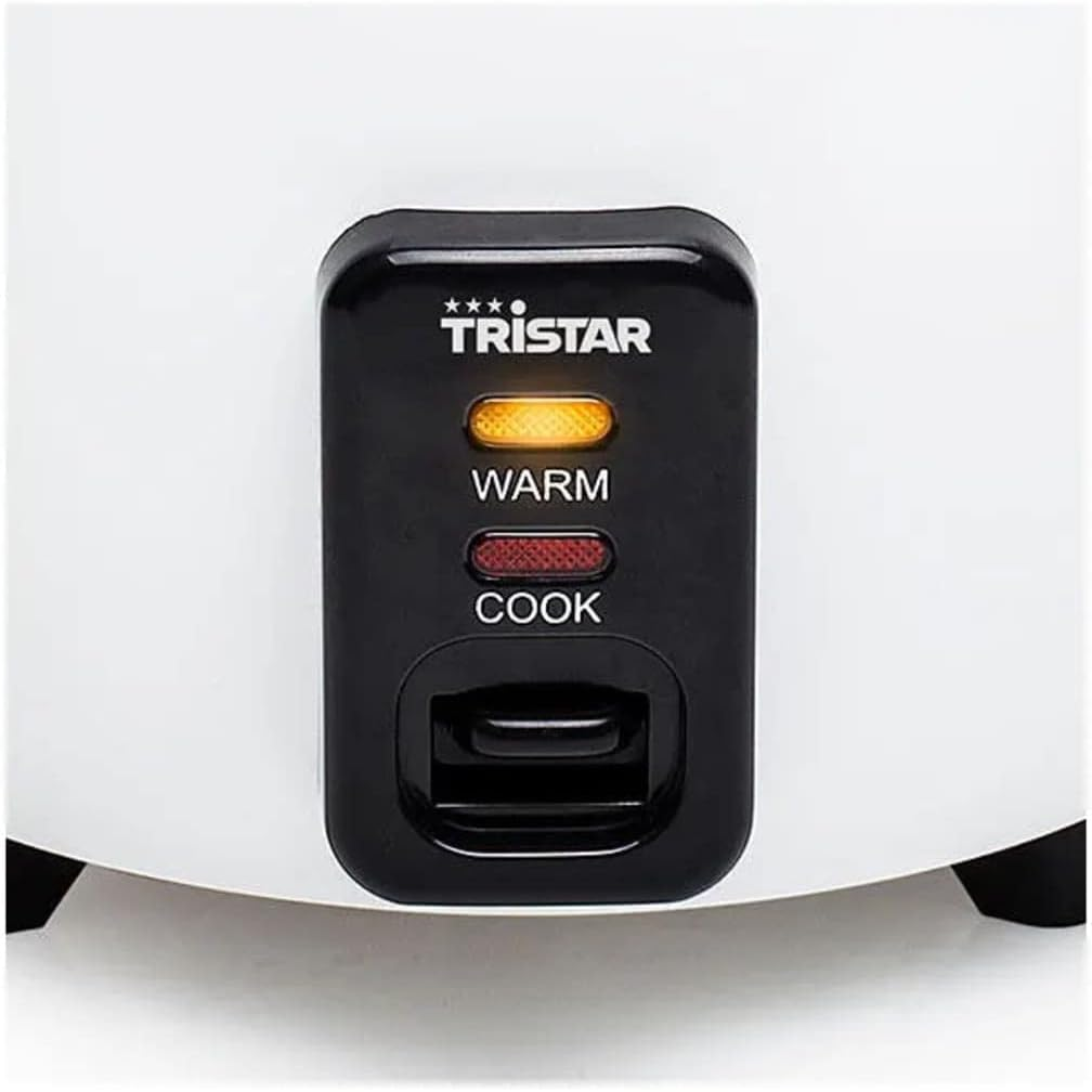 Tristar RK-6117 Rice Cooker, 0.6 Litres, Keep Warm Function, 300 W, 0.6 L, 18 X 18 X 18 Cm, Black, White image number 2