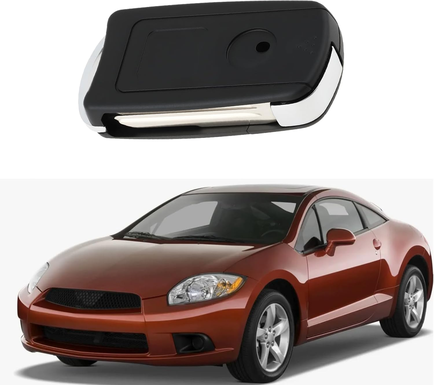 SING F LTD 3+1 Buttons Car Emote Key Shell Case Fob Right Slot Compatible with Mitsubishi Eclipse Lancer Galant image number 2