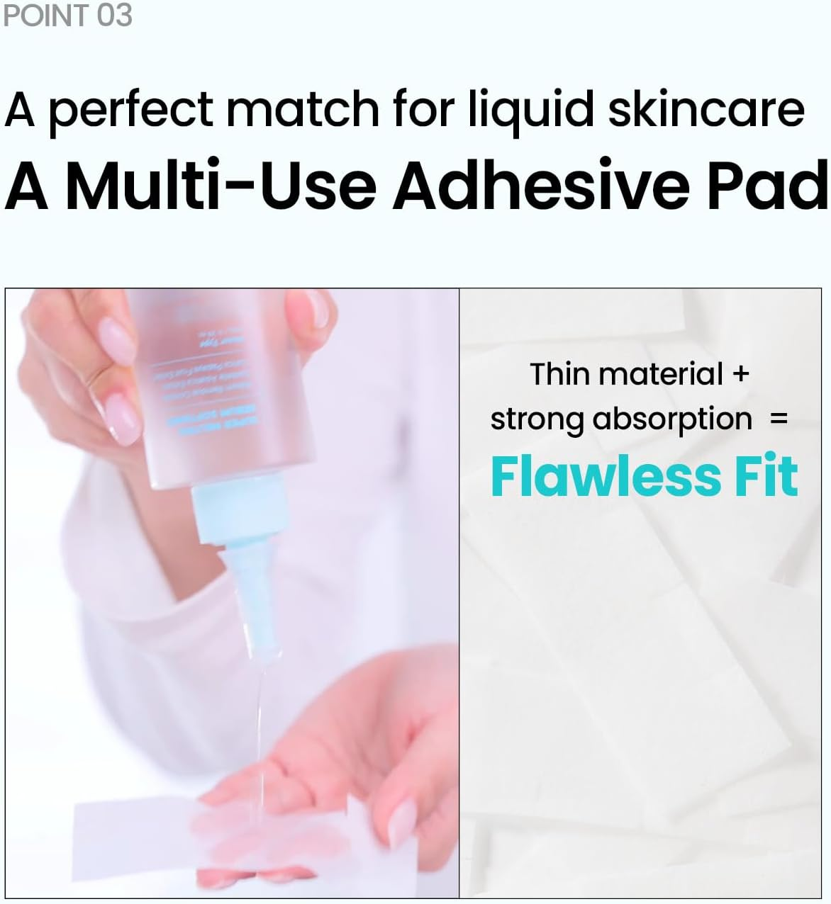 ILSO Skin Wrap Cotton Pad, Thin Layer for DIY Toner Pad and Sheet Mask, 40 Sheets, 1.57 X 4.25Mm, Korean Skincare image number 5