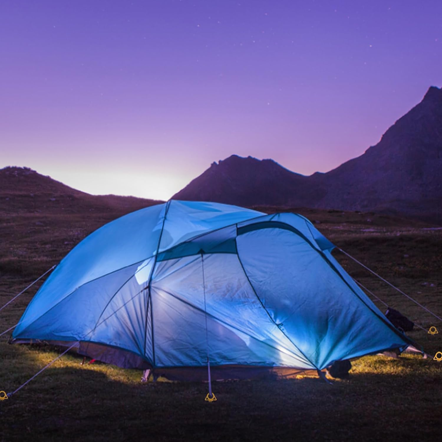 4 X Tent Pegs with Thread Screw Pegs Camping Sand Pegs Beach Plastic 29 Cm Beach Sand Anchor Tent Ground Anchor Trampoline with 4 Transparent Plastic Tubes, Yellow