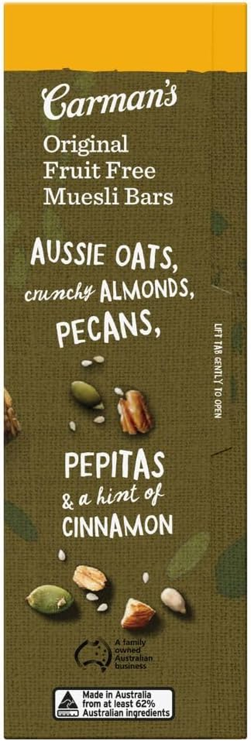 Carman'S Muesli Bars Original Fruit Free Value Pack 3X540G (Pack of 36)