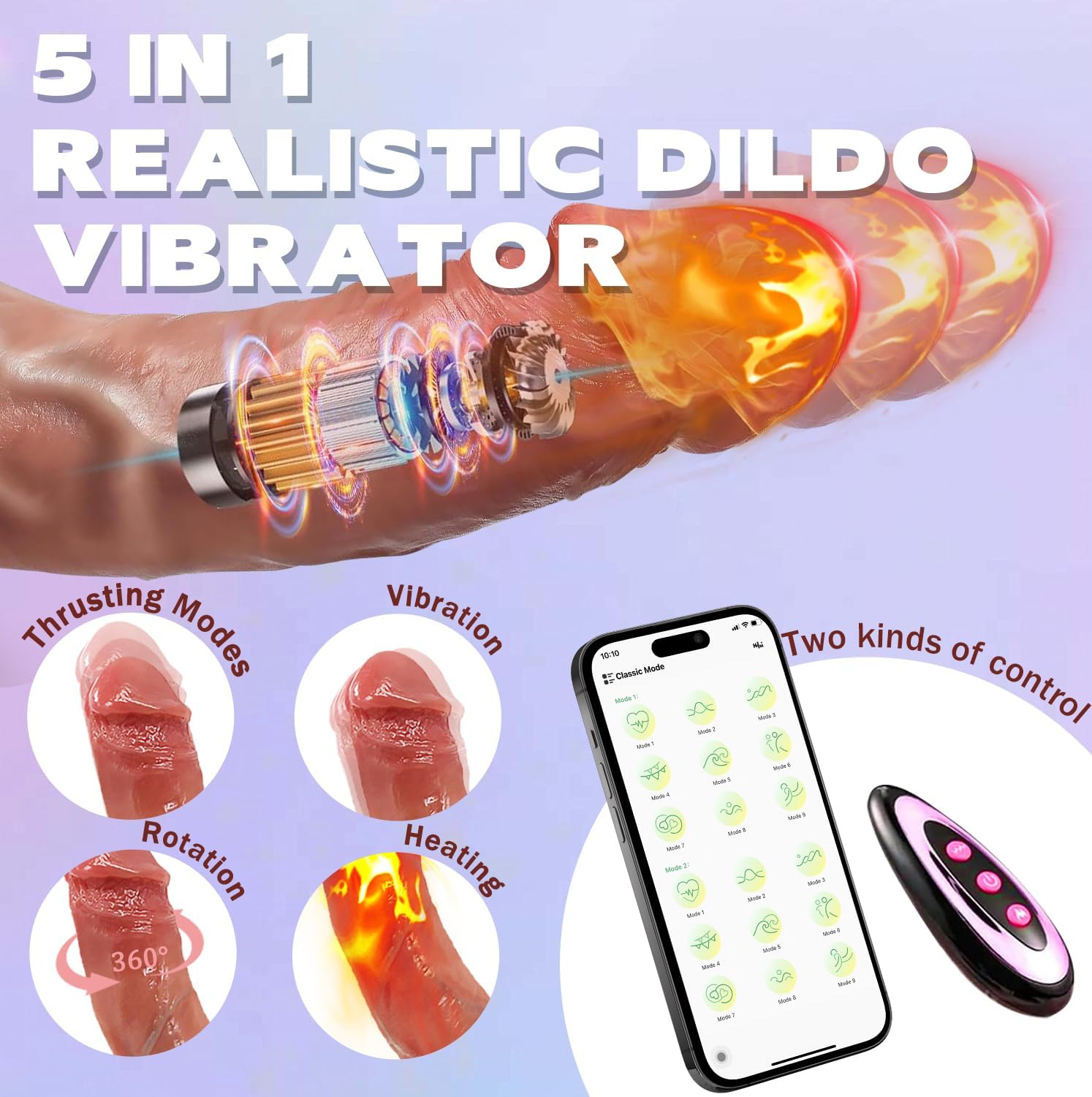 Full Range Sizes Dillido Toy for Women, Silicone Toy for Adult Silicone Lifelike Toy for Female Couple image number 1